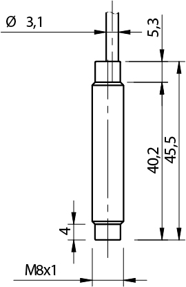 AE1/CN-4A Induktiver Sensor, M8 nicht bündig - S3-Smart Sensing Solutions
