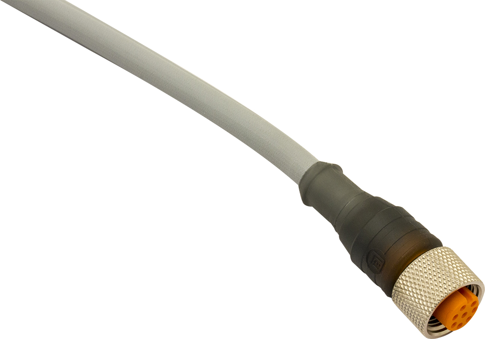 11523 - CD12M/0X-050A5 - CABLE M12.8 HILOS.RECTO.5mts PUR